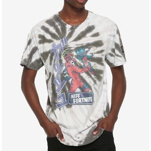 Neff Fortnite Grey Spiral T Shirt